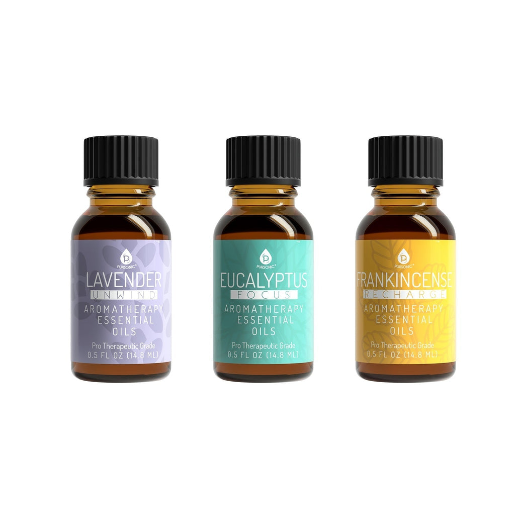 3 Pack Aromatherapy Essential oils (Lavender, Eucalyptus, Frankincense) - click2shop