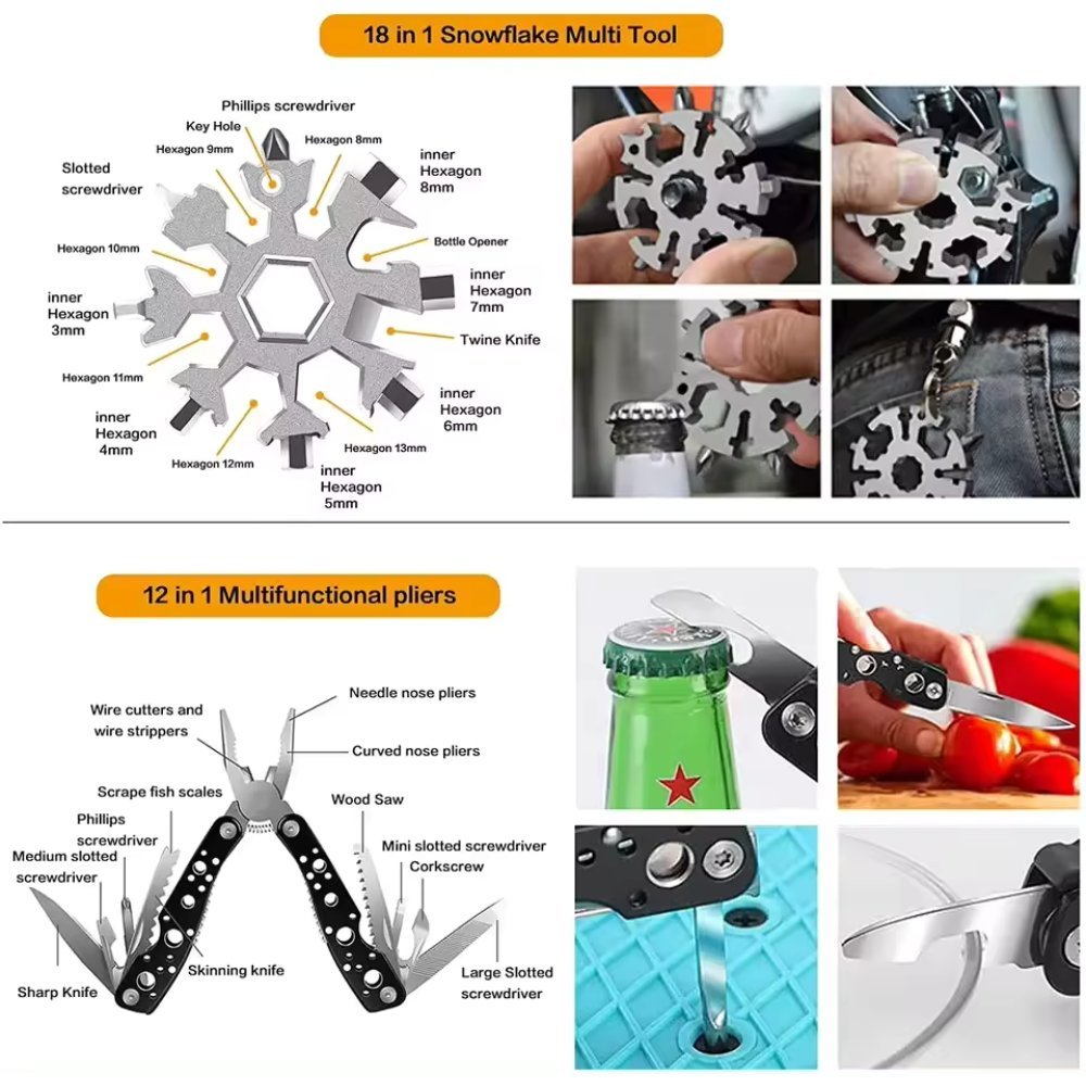 31 Pieces in 1 Bag Survival Gear and Equipment - click2shop