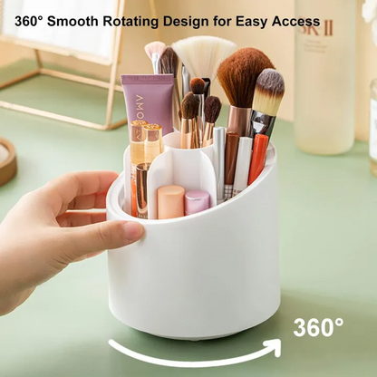 360° Rotating Makeup Brush Storage Box