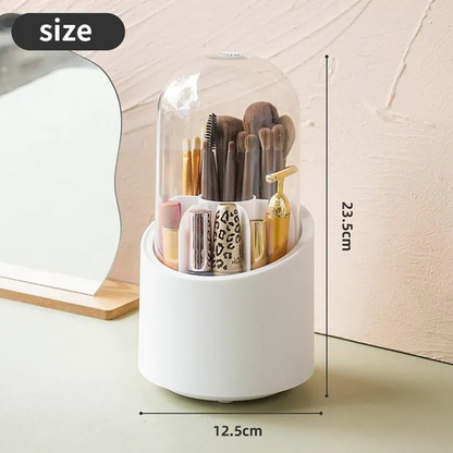 360° Rotating Makeup Brush Storage Box