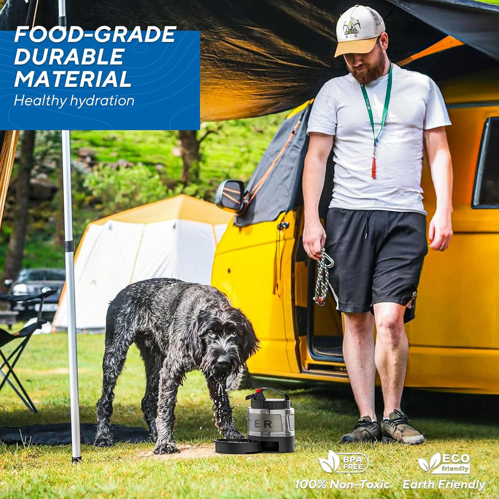 56oz Portable Large Dog Travel Water Bowl Dispenser - click2shop