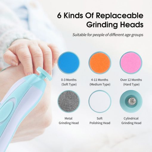 Electric Baby Nail Trimmer 6 in 1