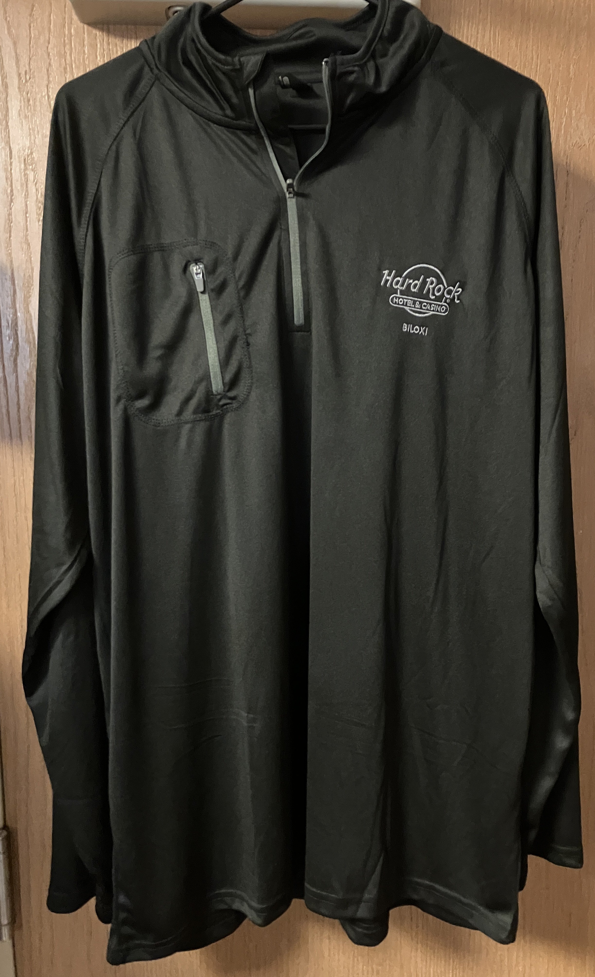 Hard Rock Biloxi Jacket w/pocket NEW 2XL Black (LAST ONE)