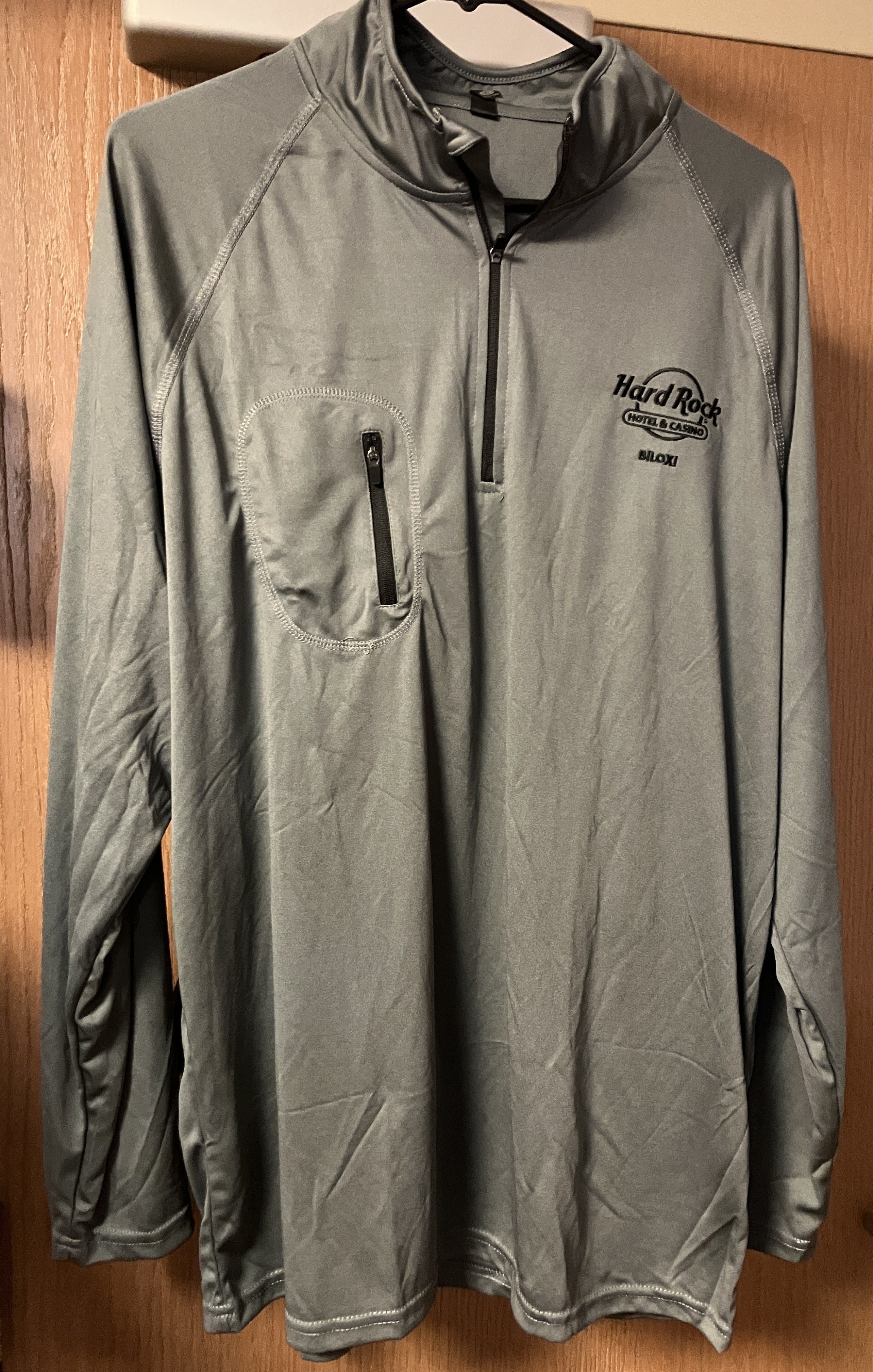 Hard Rock Biloxi Jacket w/pocket NEW 2XL Gray  (LAST ONE)