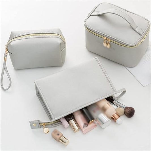 Leather 3 Pcs Pouch Set