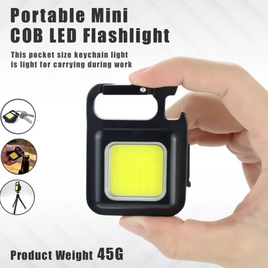 Multi-Function  COB Rechargeable Keychain  Flashlights