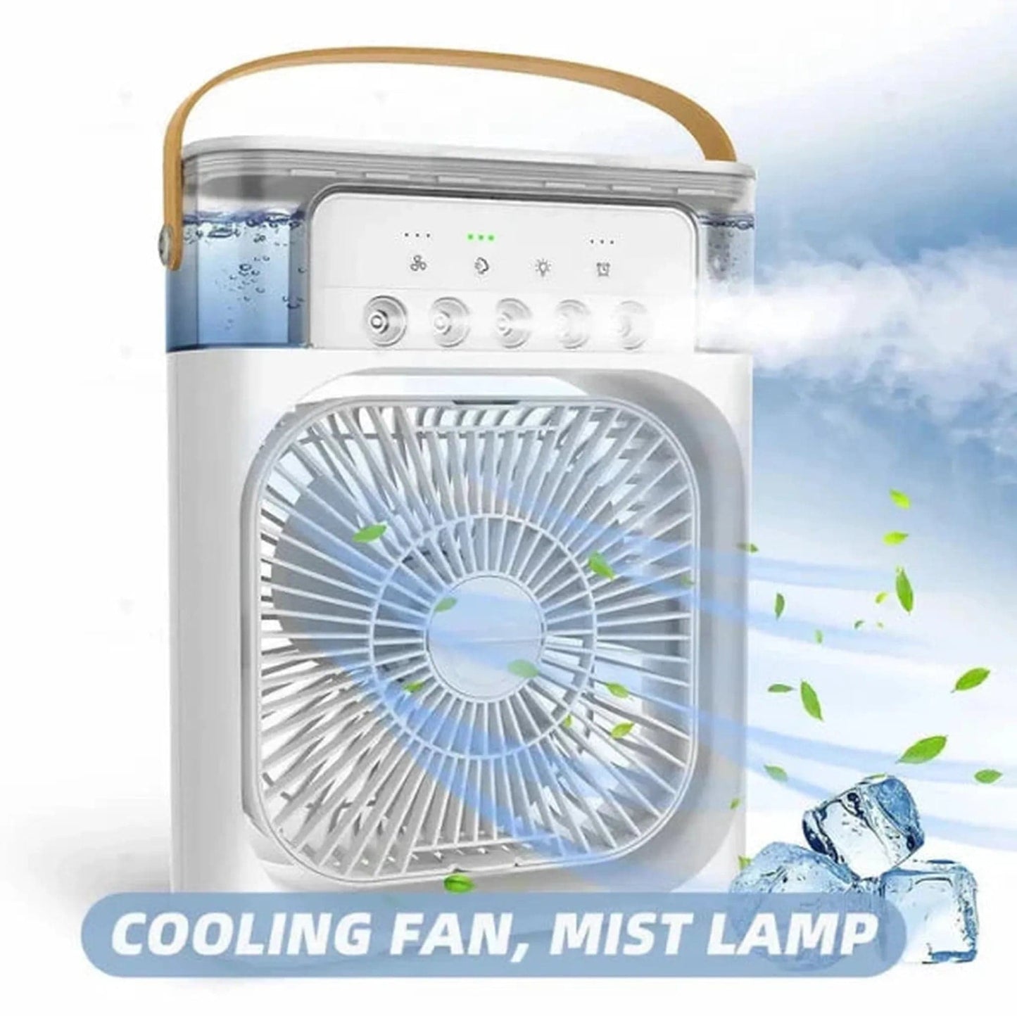 Portable Mini Air Conditioner Electric Fan Humidifier With LED Night Light Water