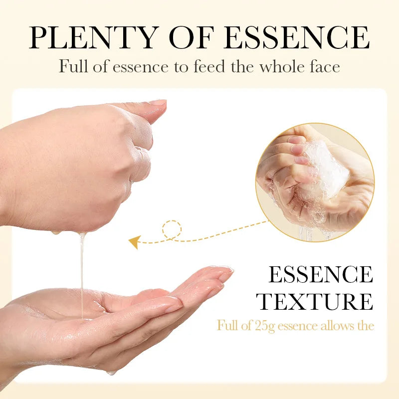 10pcs SAODER 24K Gold Facial Face Masks Skincare Firming Moisturizing Nourishing Hydrating Skin Care