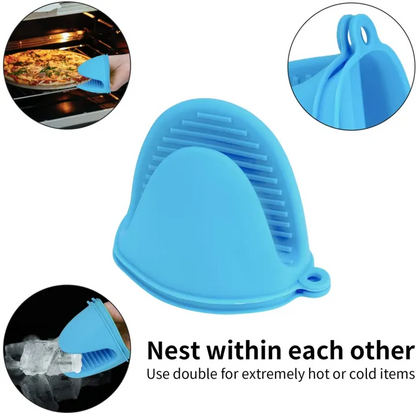 Silicone Pot Holder & Oven Mitts Multipurpose Heat Resistant Set