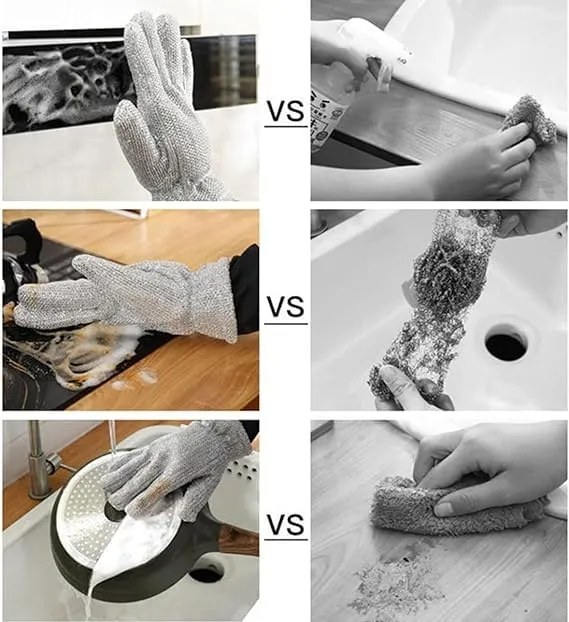 Steel Wire Dishwashing Glove | Multifunctional Non-Scratch