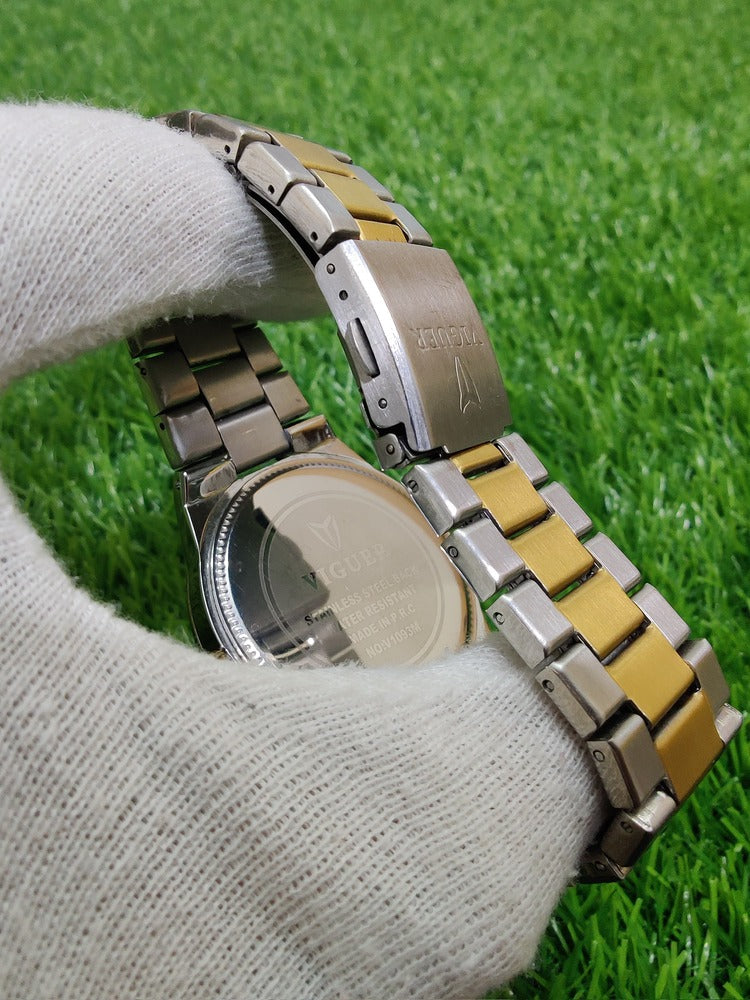 Viguer Simplicity Two Tone Gold and Steel Watch