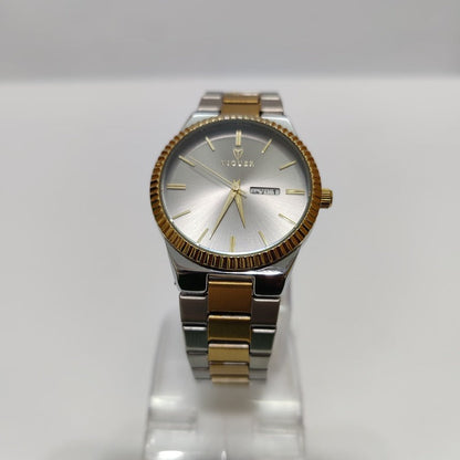 Viguer Simplicity Two Tone Gold and Steel Watch