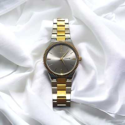 Viguer Simplicity Two Tone Gold and Steel Watch