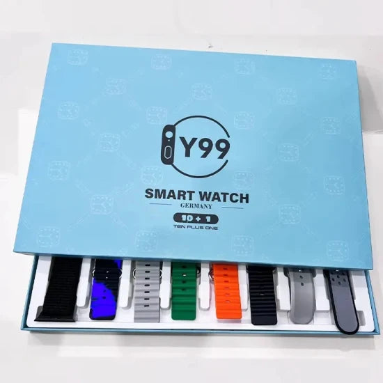 Y99 Ultra Smartwatch Gift Suit with 10+1 Strap and Watch Case Smart Watch