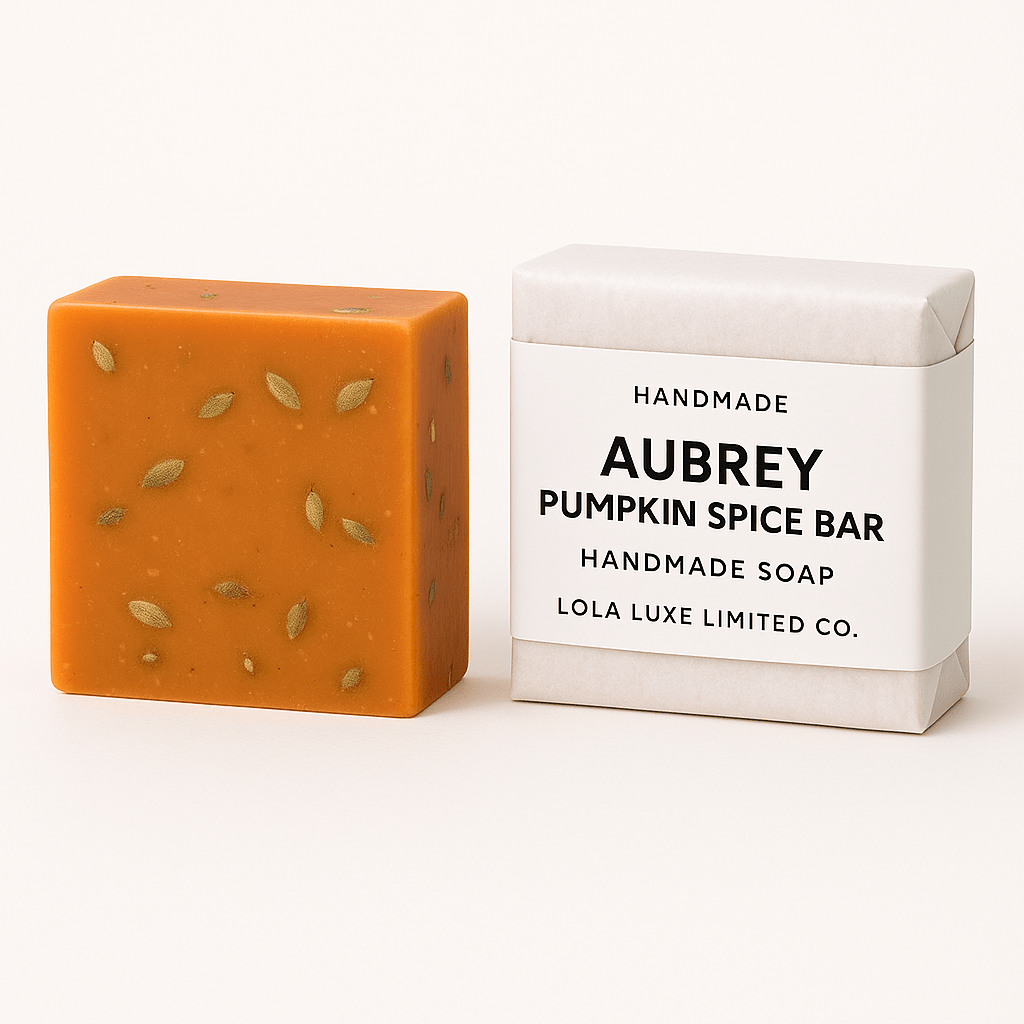 Aubrey Pumpkin Spice Bath Bar - Goat Milk - Pumpkin Seeds - click2shop