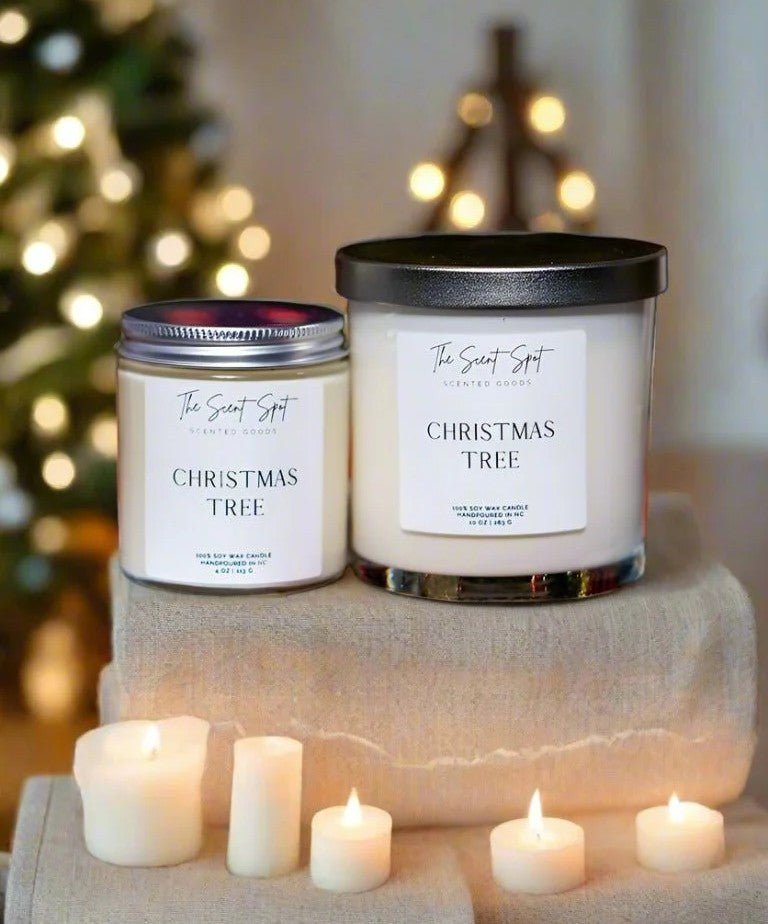 Christmas Tree Candle - Citrus & Cypress - Cedar & Evergreen - Fir, Moss & Amber - click2shop