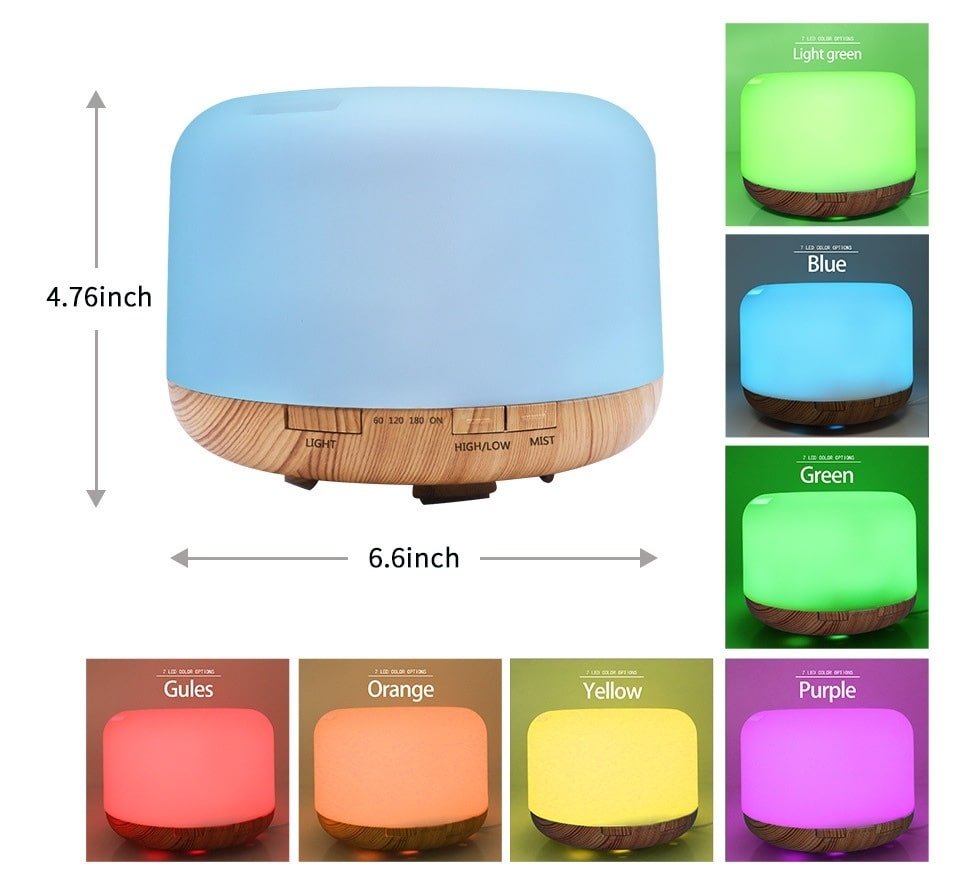 Color Changing Essential Oil Aromatherapy Diffuser With Remote - click2shop