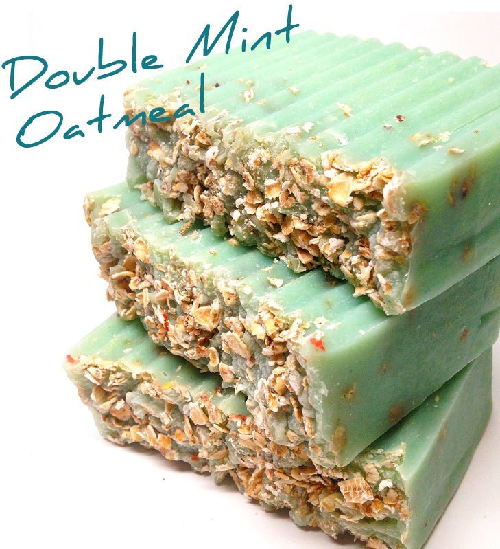 Double Mint Oatmeal Natural Soap, Cold Process - click2shop