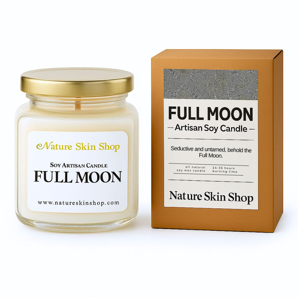 Full Moon Artisan Soy candle - Hand Poured - Clean Burning