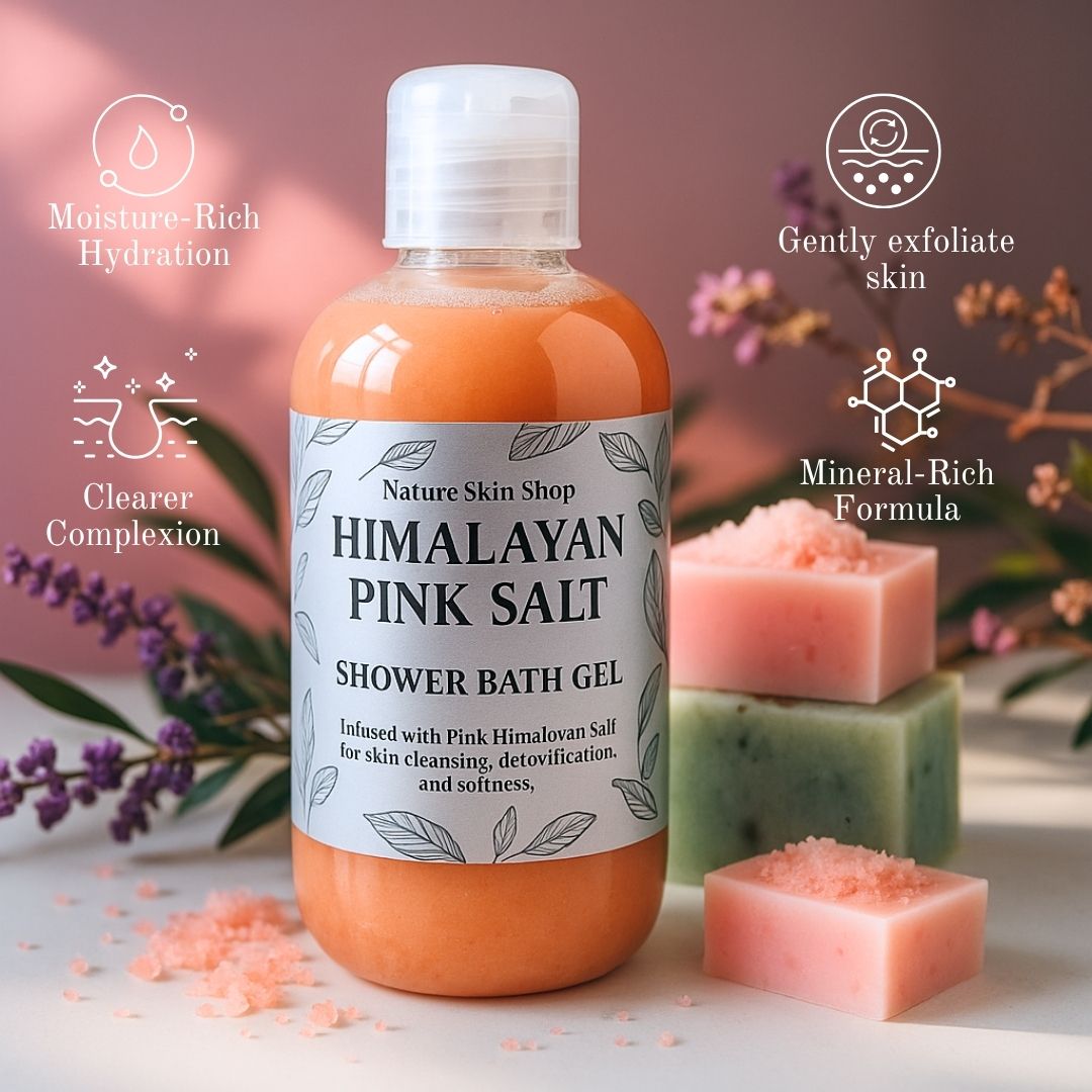 Himalayan Pink Salt Mineralizing Shower & Bath Gel - Revitalizing Cleanse - click2shop