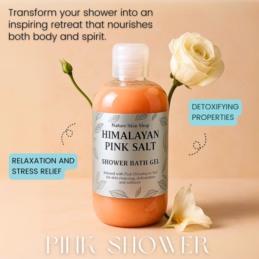 Himalayan Pink Salt Mineralizing Shower & Bath Gel - Revitalizing Cleanse - click2shop