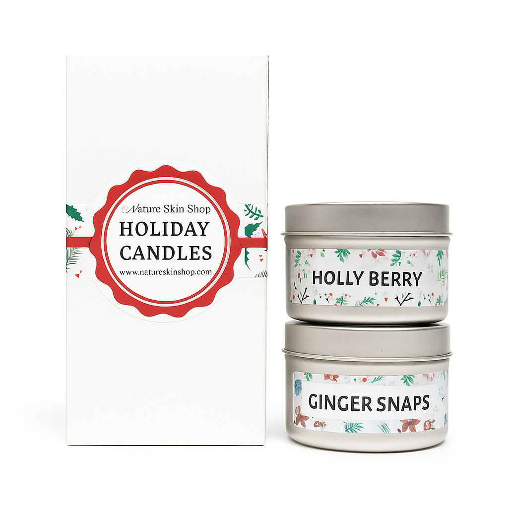 Holiday Scents Candle Gift Set | Holly Berry & Ginger Snaps