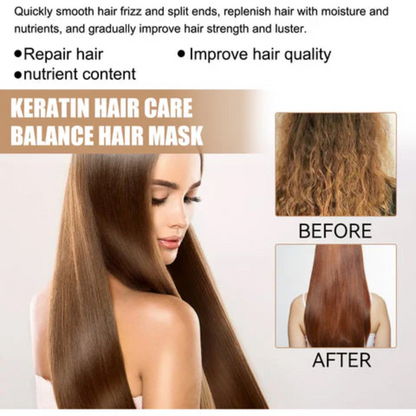 Keratin Hair Care Mask - Deep Repair & Smoothing Treatment