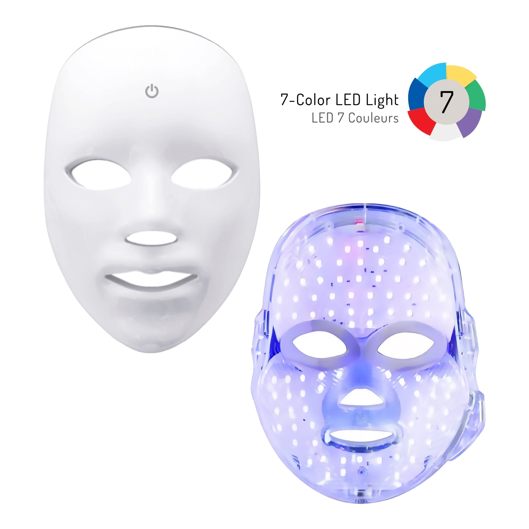 Light Therapy 7 - in - 1 LED Face Mask - Advanced Skincare - DIY at Home! - click2shop