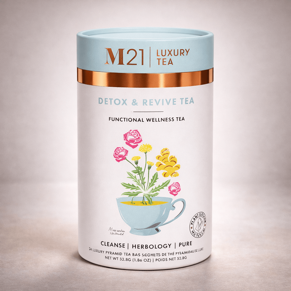 Luxury Organic Herbal Tea - Daily Detox & Revive - Caffeine Free - Vegan & Kosher - click2shop