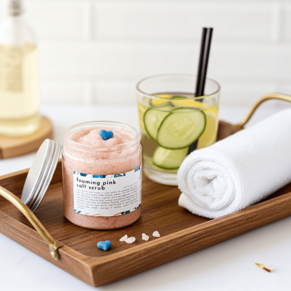 Pink Himalayan Salt & Shea Foaming Scrub - click2shop