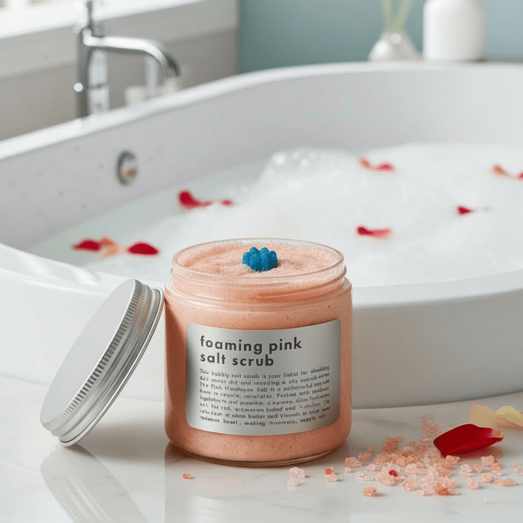 Pink Himalayan Salt & Shea Foaming Scrub - click2shop